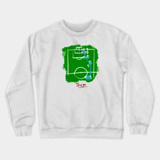 Maradona: Football art (paint) Crewneck Sweatshirt